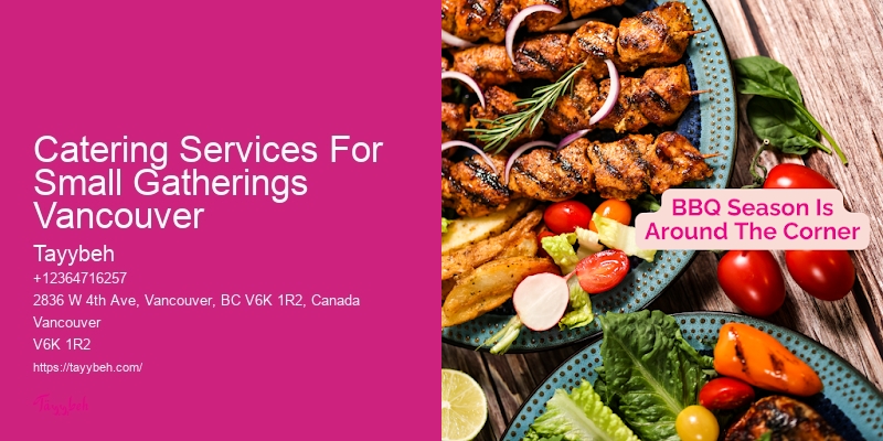Catering Services For Small Gatherings Vancouver Buffet Catering Services