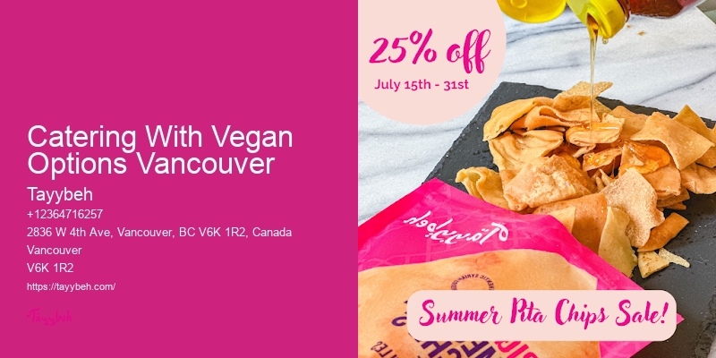 Professional Caterers For Events Catering With Vegan Options Vancouver