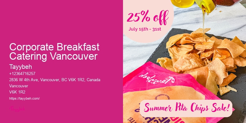 Private Event Catering Corporate Breakfast Catering Vancouver
