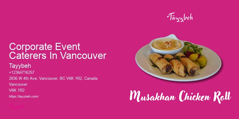 Corporate Event Caterers In Vancouver Top-Tier Event Catering