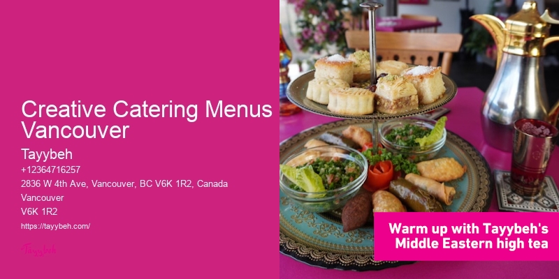 Catering For Anniversaries In Creative Catering Menus Vancouver