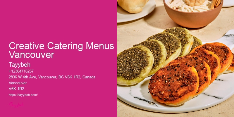 Best Catering Companies For Luxury Events Creative Catering Menus Vancouver