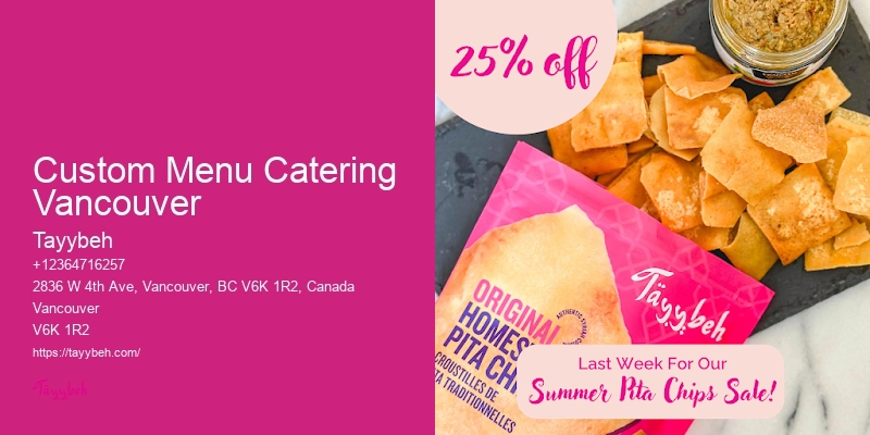 Top Catering Services Custom Menu Catering Vancouver