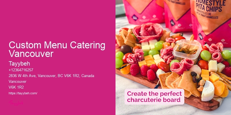 Top Personalized Catering Companies Custom Menu Catering Vancouver