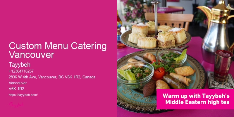 Custom Menu Catering Vancouver