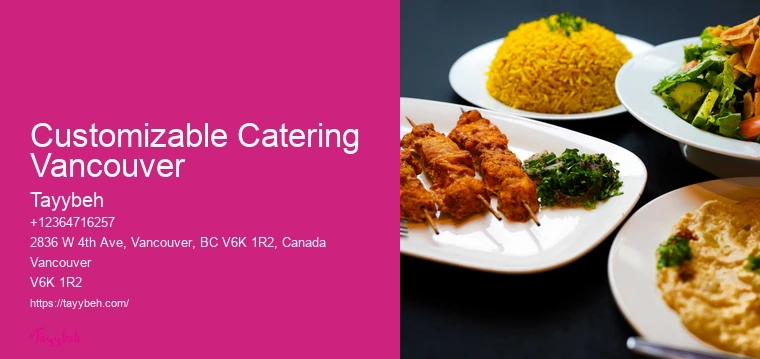 Top-Quality Catering Customizable Catering Vancouver