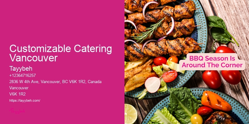 Affordable Gourmet Food Caterers Customizable Catering Vancouver