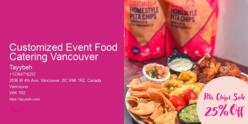 Customized Event Food Catering Vancouver Personalized Menu Caterers
