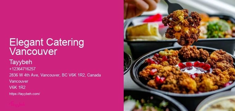 Elegant Wedding Food Elegant Catering Vancouver