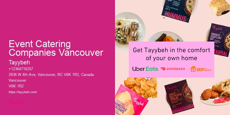 Best Buffet Services In Event Catering Companies Vancouver