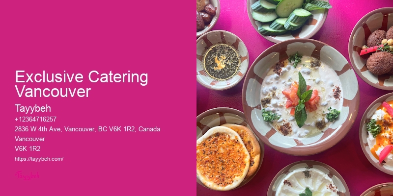 Exclusive Catering Vancouver Premier Event Catering