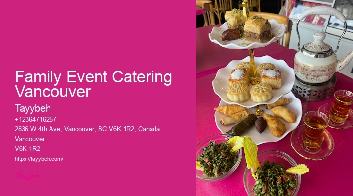 Top Family Event Catering Vancouver Wedding Caterers