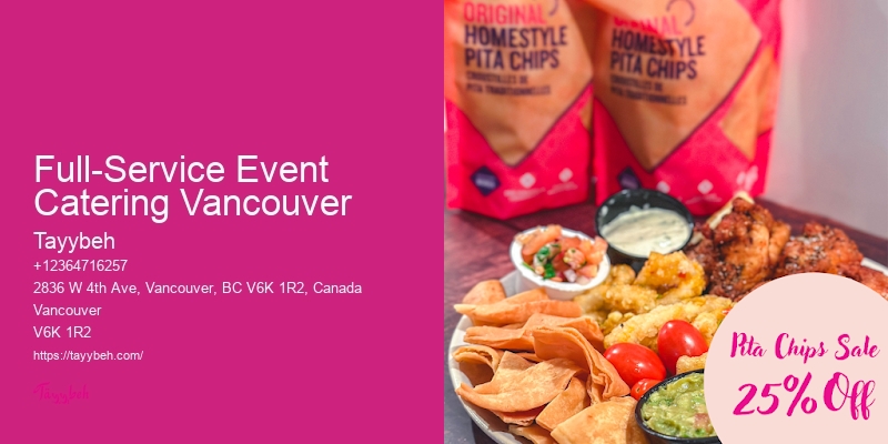 Exclusive Event Catering Full-Service Event Catering Vancouver