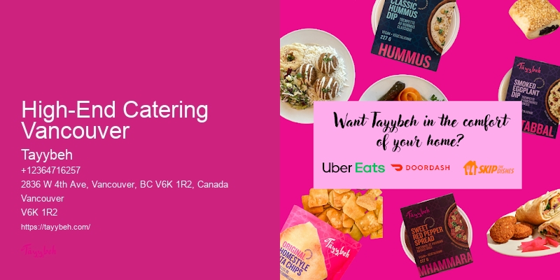 Professional Wedding Catering Packages High-End Catering Vancouver