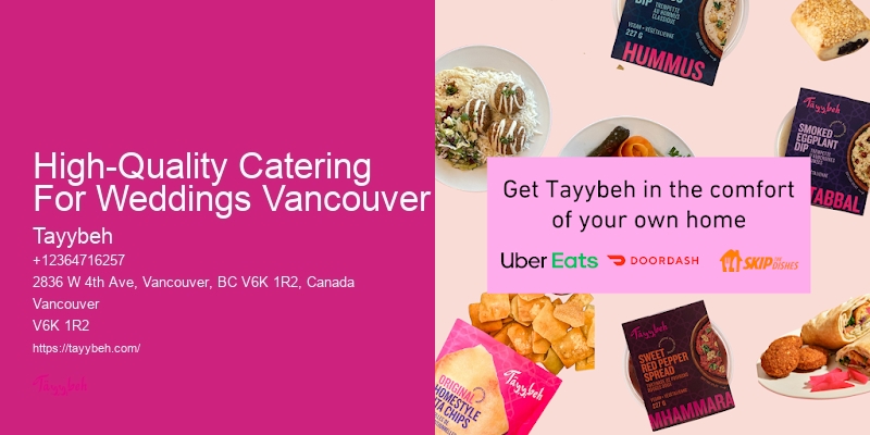 Banquet Catering For Weddings High-Quality Catering For Weddings Vancouver