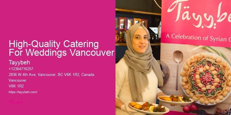 High-Quality Catering For Weddings Vancouver Catering Packages For Events