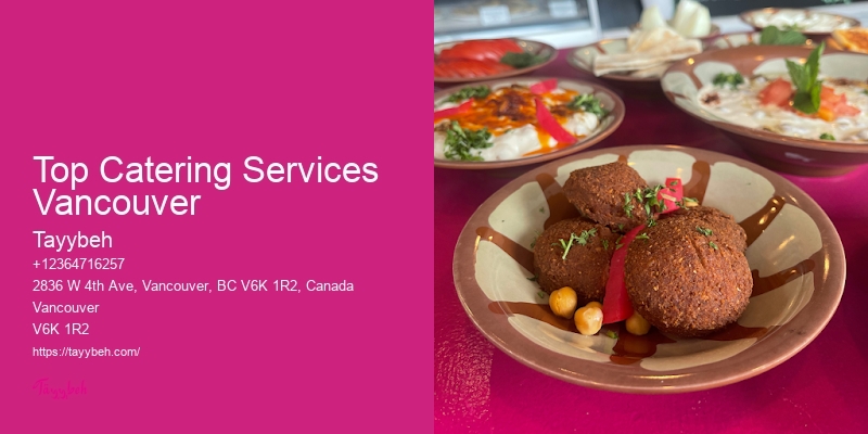 Affordable Professional Catering Top Catering Services Vancouver 