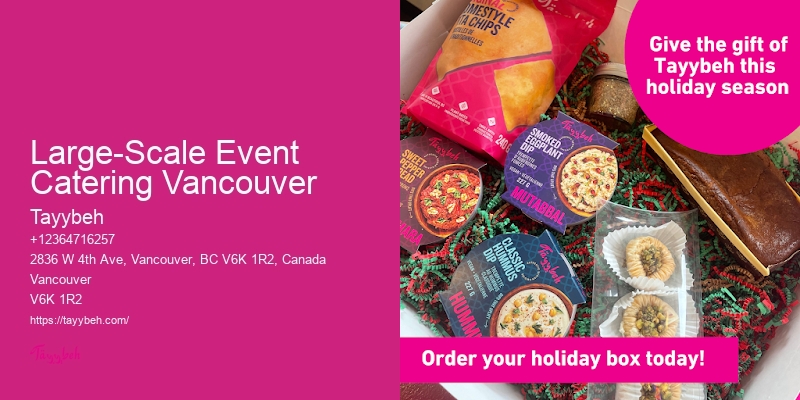 Affordable Catering For Special Occasions Large-Scale Event Catering Vancouver