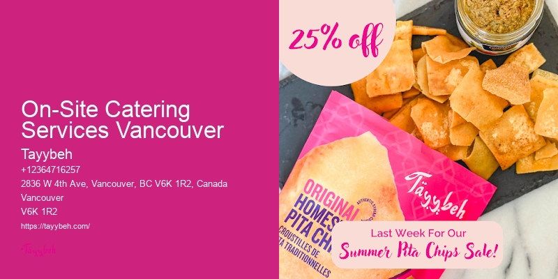 Wedding Reception Catering On-Site Catering Services Vancouver