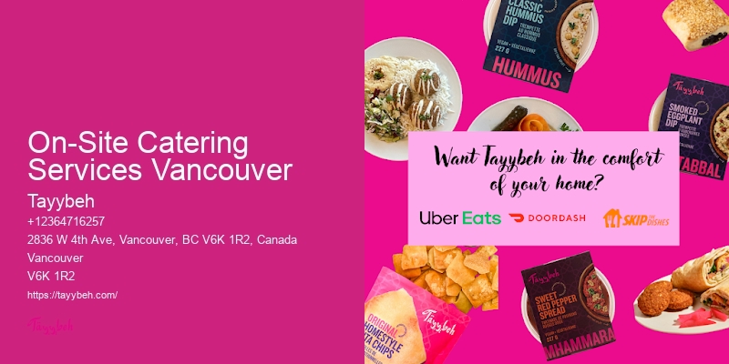 Top-Rated Caterers For Events On-Site Catering Services Vancouver