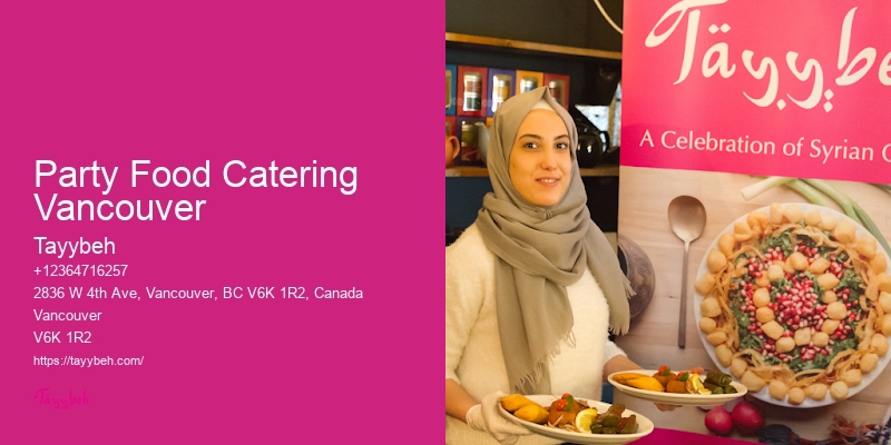 Customized Catering Packages Party Food Catering Vancouver