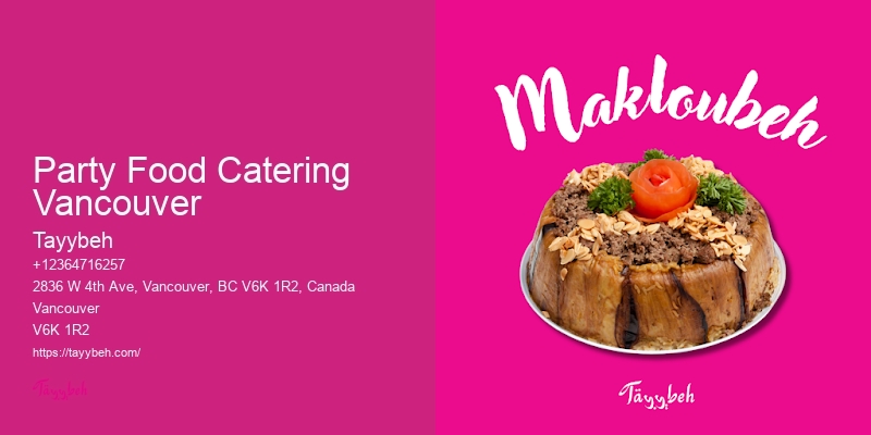 High-End Corporate Catering Party Food Catering Vancouver