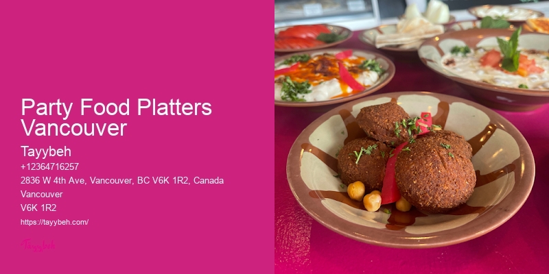 Budget-Friendly Banquet Services Party Food Platters Vancouver