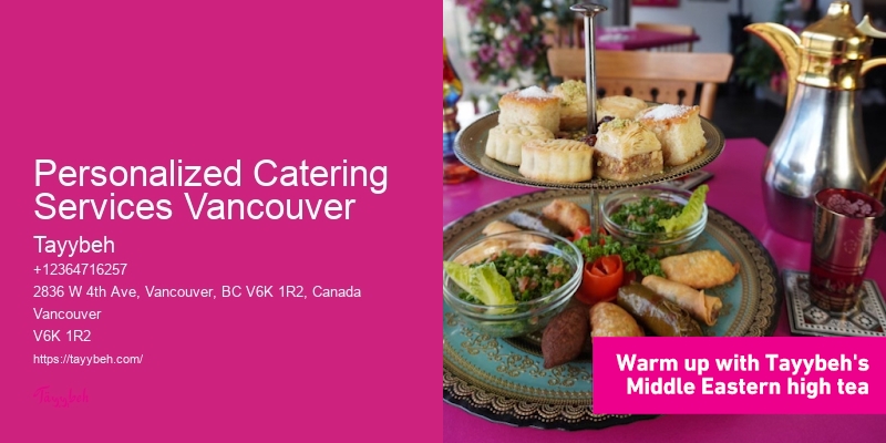 On-Site Catering Services Personalized Catering Services Vancouver