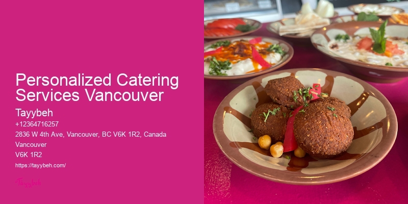 Custom Wedding Menus Personalized Catering Services Vancouver