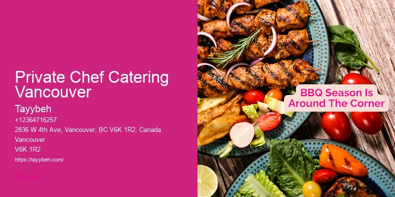 Custom Banquet Catering Private Chef Catering Vancouver