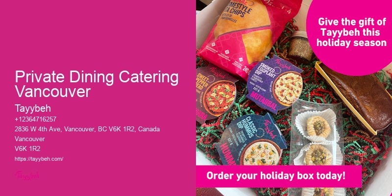 Private Dining Catering Vancouver Banquet Catering Services