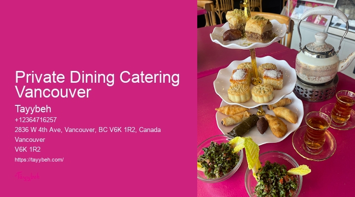 Custom Banquet Packages Private Dining Catering Vancouver
