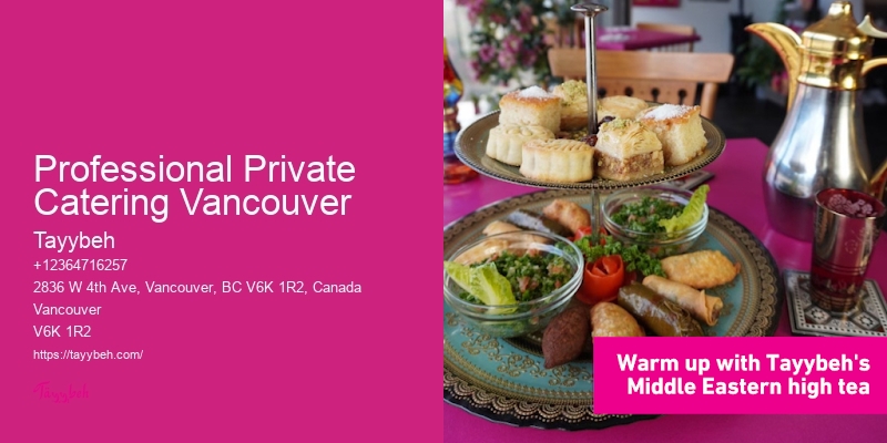 Professional Private Catering Vancouver