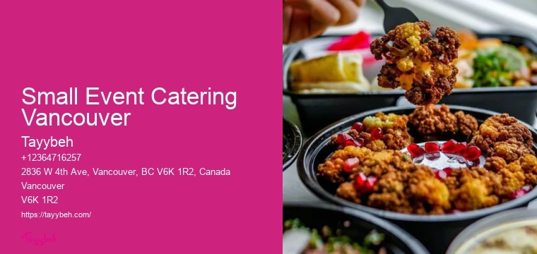 Small Event Catering Vancouver’S Best Professional Caterers