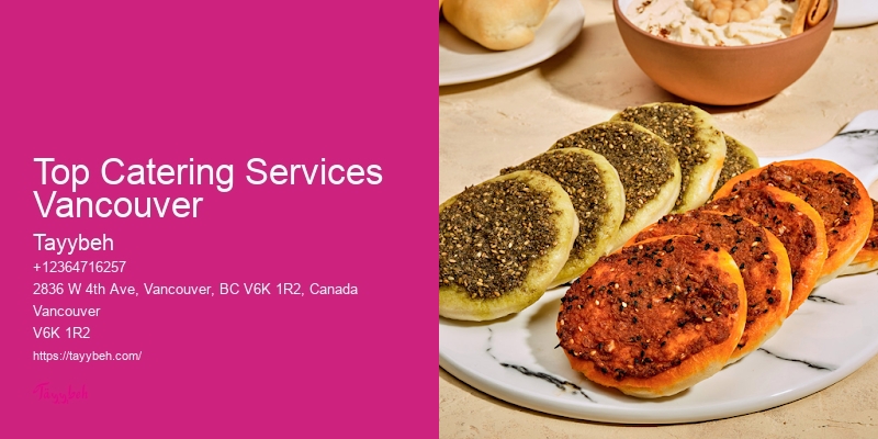 Custom Catering Menus For Events Top Catering Services Vancouver