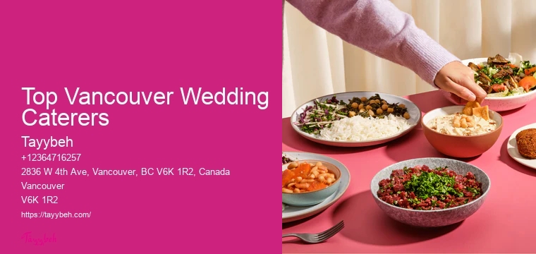 Party Food Catering Top Vancouver Wedding Caterers