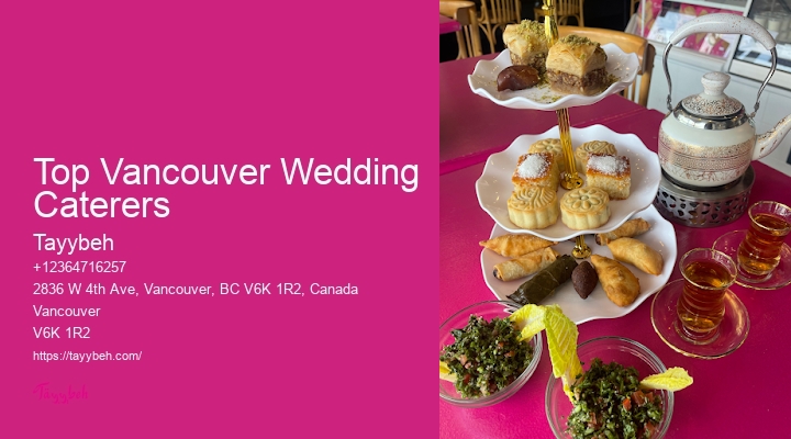 Top Affordable Caterers Top Vancouver Wedding Caterers