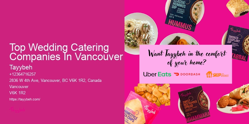 Personalized Food Ideas For Events Top Wedding Catering Companies In Vancouver