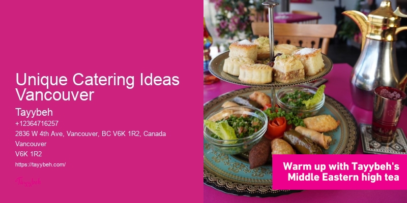 Affordable Catering For Luxury Events Unique Catering Ideas Vancouver