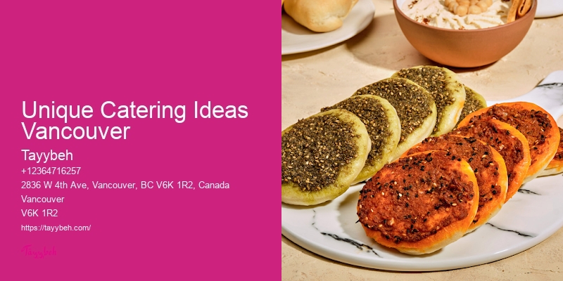 Casual Event Catering Unique Catering Ideas Vancouver