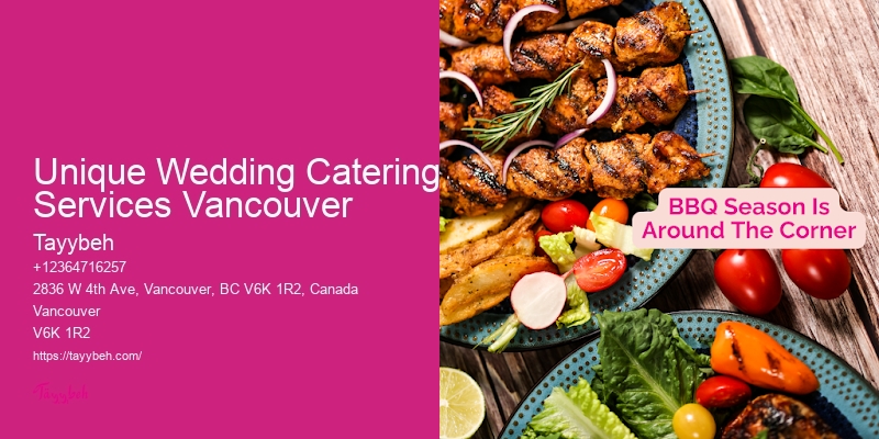 Local Luxury Wedding Caterers Unique Wedding Catering Services Vancouver