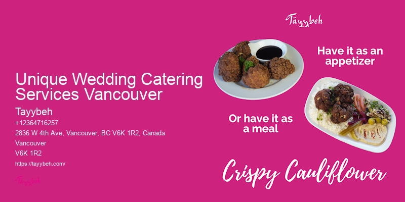 Local Affordable Catering Solutions Unique Wedding Catering Services Vancouver