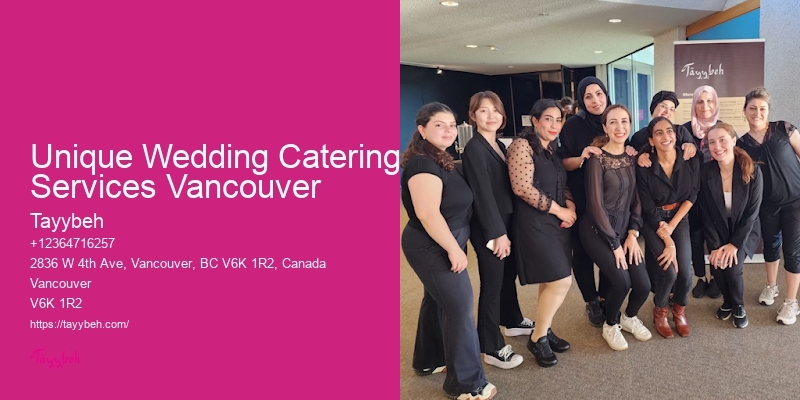 Affordable Fine Dining Catering Unique Wedding Catering Services Vancouver