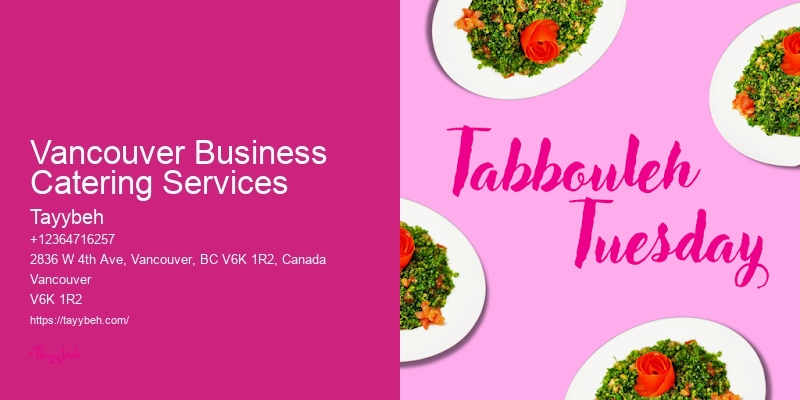 Best Food Catering Vancouver Business Catering Services