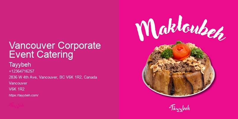Party Food Catering Vancouver Corporate Event Catering
