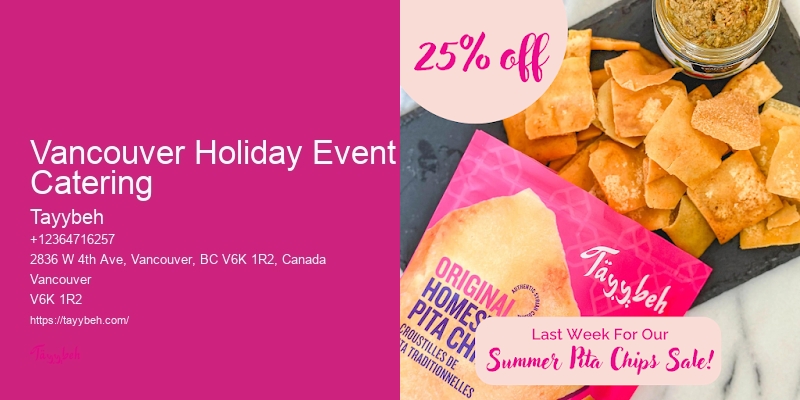 Vancouver Holiday Event Catering Elegant Wedding Catering