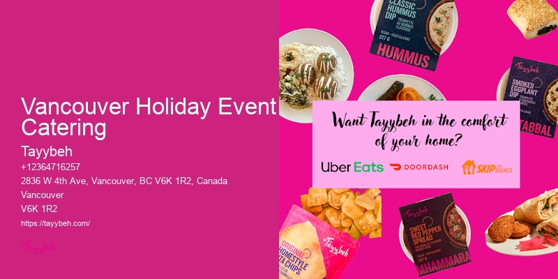 Custom Food Packages For Weddings Vancouver Holiday Event Catering