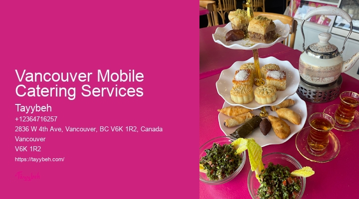 Vancouver Mobile Catering Services Wedding Caterers Near Me