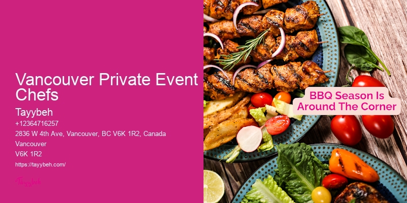 Vancouver Private Event Chefs Luxury Food Services