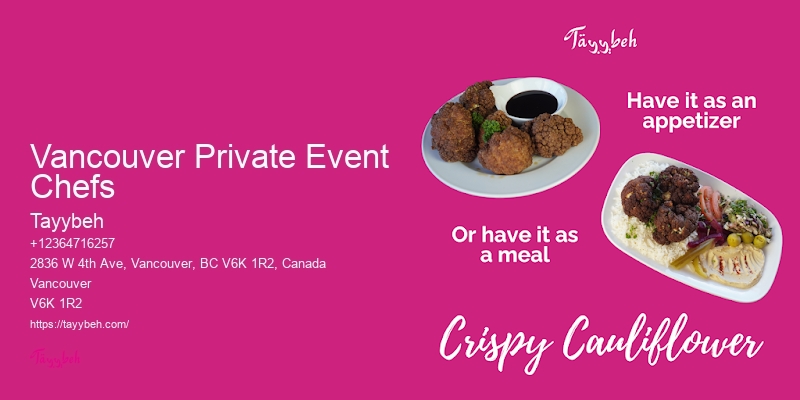 Professional Buffet Caterers Vancouver Private Event Chefs